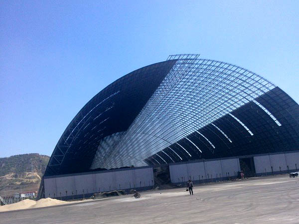 大同桶壳螺栓球网架工程